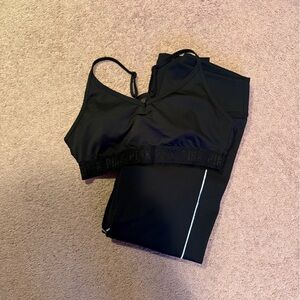 Black Sports Bra and Leggings Set from PINK